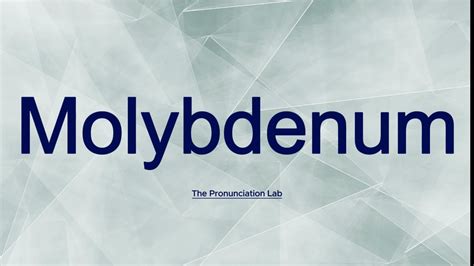 molybdenum pronunciation|how to pronounce golgotha.
